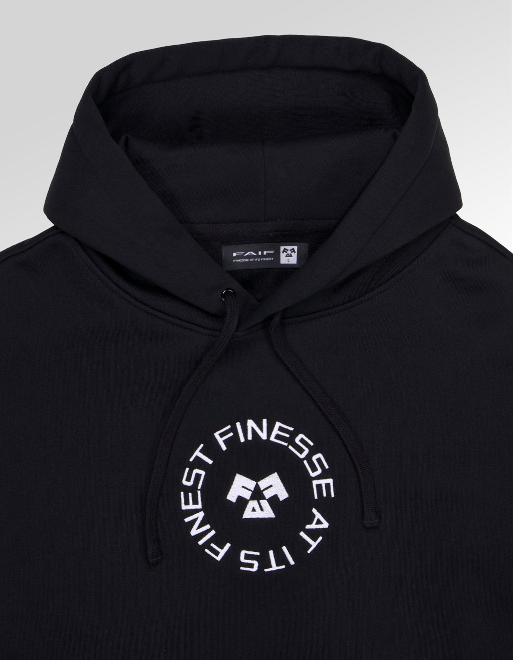 Black FAIF Circle Hoodie