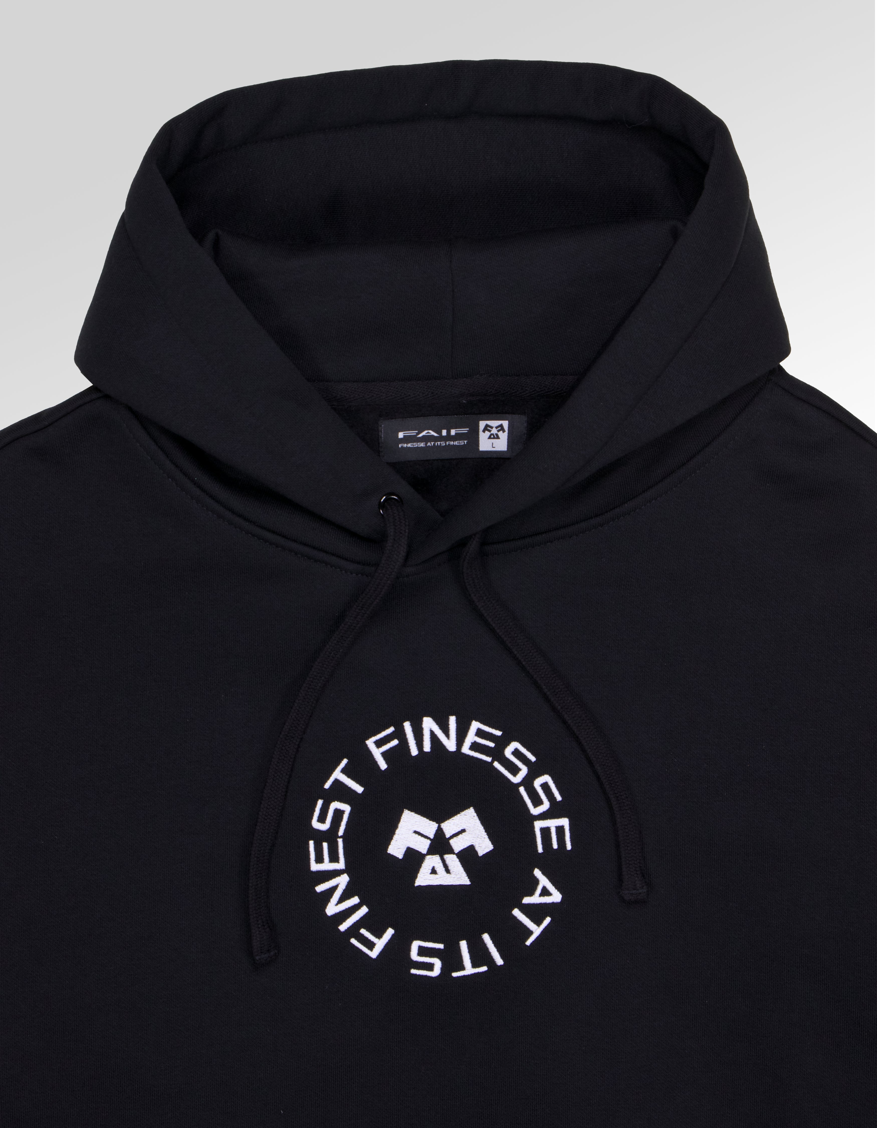 Black FAIF Circle Hoodie