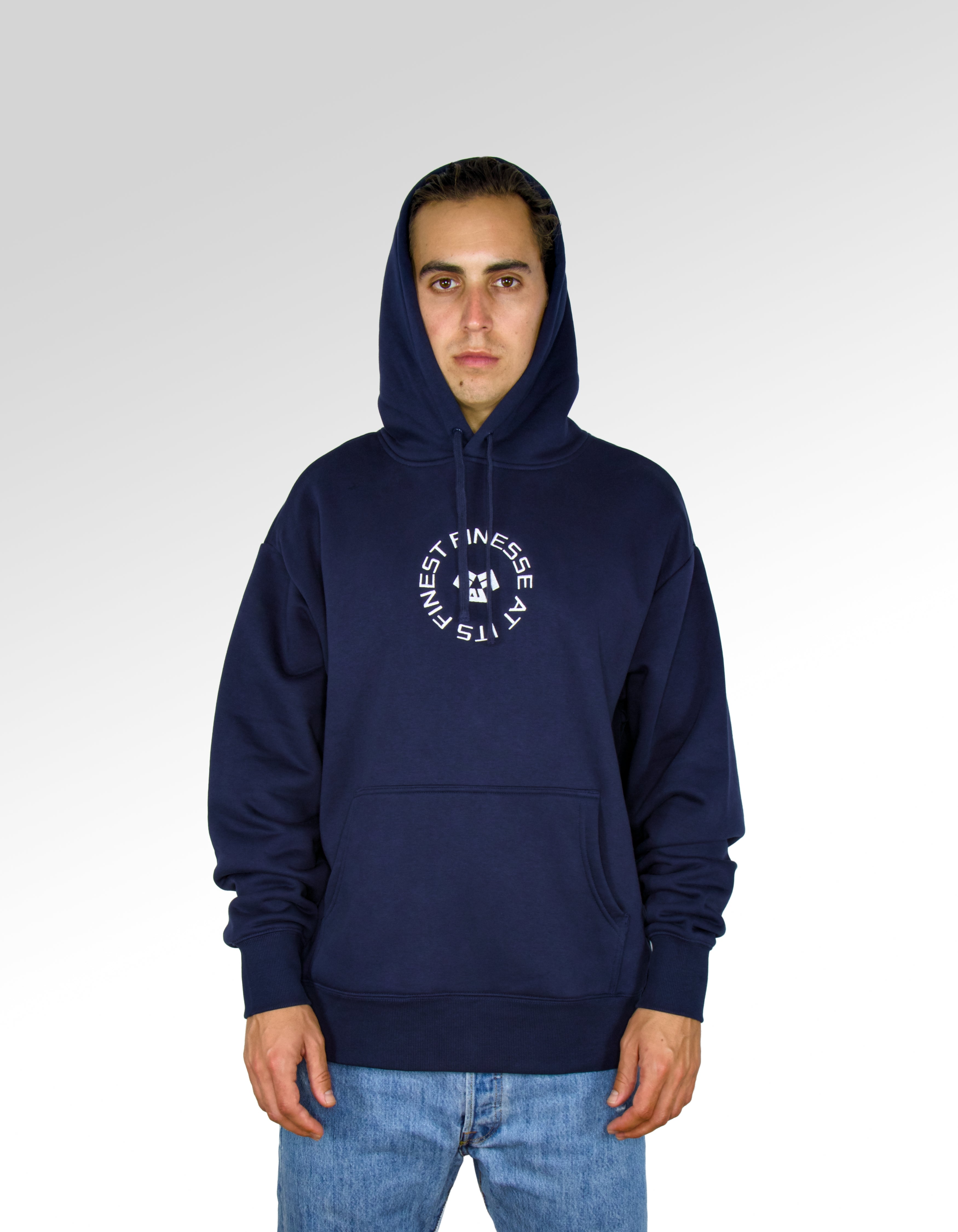 Midnight Blue FAIF Circle Hoodie